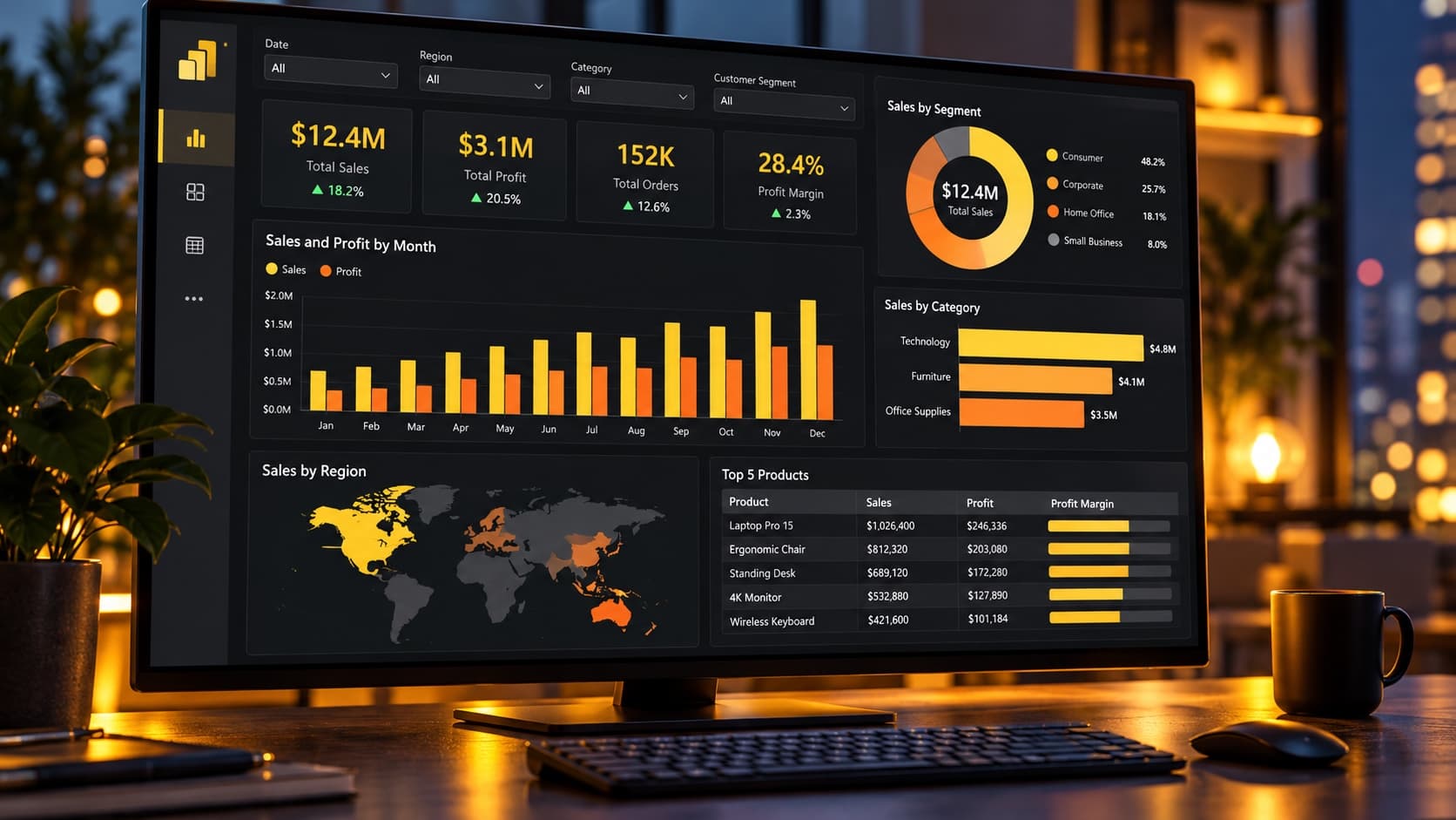 Power BI — Data Visualization & Business Intelligence